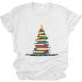 Christmas Tree Of Books Holiday Unisex Jersey T-Shirt Christmas Tree Of Books Holiday Unisex Jersey T-Shirt