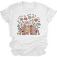 I Closed My Book To Be Here Floral Bookworm Reading Unisex Jersey T-Shirt I Closed My Book To Be Here Floral Bookworm Reading Unisex Jersey T-Shirt