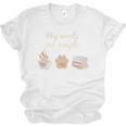 Coffee Paw Print Book Lover Reading Simple Life Bookworm Premium Tri-Blend Unisex Jersey T-Shirt