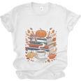 Cozy Autumn Books Fully Booked For Fall Books Pumpkin Unisex Jersey T-Shirt