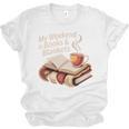 Cozy My Weekend Is Books Blankets Reading Tea Lover Premium Unisex Jersey T-Shirt