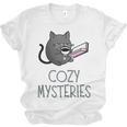 Cozy Mysteries Coffee And Novel For Book Lovers Unisex Jersey T-Shirt Cozy Mysteries Coffee And Novel For Book Lovers Unisex Jersey T-Shirt