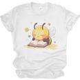 Cute Bee Reading Book Teacher Student Reader Graphic For Men Women Kids Unisex Jersey T-Shirt Cute Bee Reading Book Teacher Student Reader Graphic For Men Women Kids Unisex Jersey T-Shirt