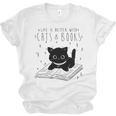 Cute Cats And Books Aesthetic Feline Reader Graphic Premium Tri-Blend Unisex Jersey T-Shirt Cute Cats And Books Aesthetic Feline Reader Graphic Premium Tri-Blend Unisex Jersey T-Shirt