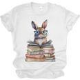 Cute Reading Bunny With Glasses Books Bookworm Reader Book Premium Tri-Blend Unisex Jersey T-Shirt Cute Reading Bunny With Glasses Books Bookworm Reader Book Premium Tri-Blend Unisex Jersey T-Shirt