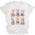 Cute Teacher Bunny Rabbit Reading Easter Bunnies Book Lovers Unisex Jersey T-Shirt Cute Teacher Bunny Rabbit Reading Easter Bunnies Book Lovers Unisex Jersey T-Shirt