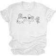 Disney Winnie The Pooh Eeyore Pooh & Piglet Carrying Books Unisex Jersey T-Shirt