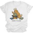 Dog Cooking The Books Unisex Jersey T-Shirt