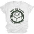 Earth Day 2025 Save Earth It´s Only Planet With Books Reader Unisex Jersey T-Shirt Earth Day 2025 Save Earth It´s Only Planet With Books Reader Unisex Jersey T-Shirt