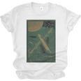From The Earth To The Moon Book Cover 1874 Premium Unisex Jersey T-Shirt From The Earth To The Moon Book Cover 1874 Premium Unisex Jersey T-Shirt