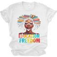 Education Is Freedom Afro Books Unisex Jersey T-Shirt