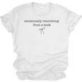 Emotionally Recovering From a Book Subtle Book Lover Unisex Jersey T-Shirt
