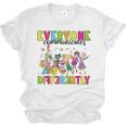 Everyone Communicates Differently Book Teacher Outfit Unisex Jersey T-Shirt