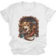 Fantasy Dragon Reading Book Lover Unisex Jersey T-Shirt Fantasy Dragon Reading Book Lover Unisex Jersey T-Shirt