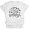 Floral Book a New Chapter Begins Retired Retirement Teacher Unisex Jersey T-Shirt