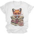 Fox Read Books Be Kind Stay Weird Reader Cute Nerd Bookworm Unisex Jersey T-Shirt