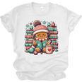Gingerbread Reading Book Lovers Christmas Bookworm Librarian Premium Unisex Jersey T-Shirt Gingerbread Reading Book Lovers Christmas Bookworm Librarian Premium Unisex Jersey T-Shirt