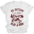 Go Outside Read a Book Vintage Bibliophiles Unisex Jersey T-Shirt Go Outside Read a Book Vintage Bibliophiles Unisex Jersey T-Shirt