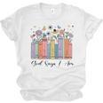God Says I Am Floral Book Cute Christian Girl Teen Religious Unisex Jersey T-Shirt