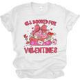 Groovy All Booked For Valentines Books Pink Coquette Bow Unisex Jersey T-Shirt