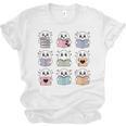 Halloween Ghosts Reading Books Pattern Spooky Kawaii Anime Unisex Jersey T-Shirt Halloween Ghosts Reading Books Pattern Spooky Kawaii Anime Unisex Jersey T-Shirt