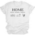 Home Stead School Grown Flowers Book Chicken Unisex Jersey T-Shirt Home Stead School Grown Flowers Book Chicken Unisex Jersey T-Shirt