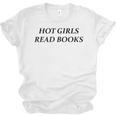 Hot Girls Read Books Confident Reading Bookworm Girl Unisex Jersey T-Shirt Hot Girls Read Books Confident Reading Bookworm Girl Unisex Jersey T-Shirt