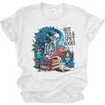 Hot Tea & Spicy Books Skeleton Reader Unisex Jersey T-Shirt