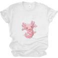 Id Rather Be With My Axolotl Salamander Introvert Raglan Baseball Tee Unisex Jersey T-Shirt
