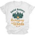 Introvert Camping Social Battery Recharging In The Woods Unisex Jersey T-Shirt Introvert Camping Social Battery Recharging In The Woods Unisex Jersey T-Shirt