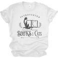 Introverted But Willing To Discuss Cats And Books Unisex Jersey T-Shirt
