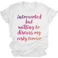 Introverted Willing To Discuss Cesky Terrier Introvert Unisex Jersey T-Shirt Introverted Willing To Discuss Cesky Terrier Introvert Unisex Jersey T-Shirt
