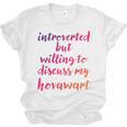 Introverted Willing To Discuss Hovawart Introvert Unisex Jersey T-Shirt