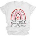 Introverted But Willing To Discuss Serial Killers True Crime Unisex Jersey T-Shirt