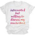Introverted Willing To Discuss Standardbred Introvert Unisex Jersey T-Shirt Introverted Willing To Discuss Standardbred Introvert Unisex Jersey T-Shirt
