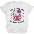 It's a Good Day To Read a Book Cute Cat Book Day Girls Boys Unisex Jersey T-Shirt It's a Good Day To Read a Book Cute Cat Book Day Girls Boys Unisex Jersey T-Shirt