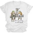 It's A Good Day To Read A Book Frog Toad Unisex Jersey T-Shirt
