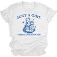 Just a Girl Who Loves Books Book Lover Bookish Unisex Jersey T-Shirt Just a Girl Who Loves Books Book Lover Bookish Unisex Jersey T-Shirt