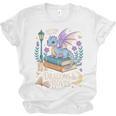 Just a Girl Who Loves Dragons & Books Reader Fantasy Fun Premium Tri-Blend Unisex Jersey T-Shirt