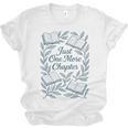 Just One More Chapter Blue Book Lover Reading Quote Unisex Jersey T-Shirt