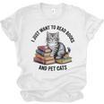 I Just Want To Read Books And Pet Cats Raglan Baseball Tee Unisex Jersey T-Shirt I Just Want To Read Books And Pet Cats Raglan Baseball Tee Unisex Jersey T-Shirt