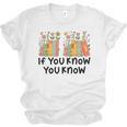 If You Know You Know 6 7 Reading Books Merry Christmas Unisex Jersey T-Shirt