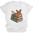 Life Is Better With Butterflies And Books Cute Butterfly Unisex Jersey T-Shirt