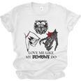 Love Me Like My Demons Do Dark Romance Merch Smutty Book Unisex Jersey T-Shirt