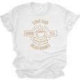 Love God Drink Tea Read Books Lovers Vintage Christian Unisex Jersey T-Shirt