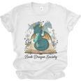 Magical Book Dragon Fantasy Reading Enthusiast Art Unisex Jersey T-Shirt