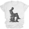Men Pixel Art Geometric Book Human Drawing Graphic Men Unisex Jersey T-Shirt
