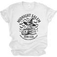 Midnight Salem Book Club Witchy Reads Unisex Jersey T-Shirt Midnight Salem Book Club Witchy Reads Unisex Jersey T-Shirt