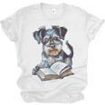 Nerdy Schnauzer Dog Book Lover Glasses Cute Pet For Men Women Kids Unisex Jersey T-Shirt Nerdy Schnauzer Dog Book Lover Glasses Cute Pet For Men Women Kids Unisex Jersey T-Shirt