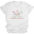 New Chapter Begins Retired 2026 Floral Book Retirement Women Unisex Jersey T-Shirt